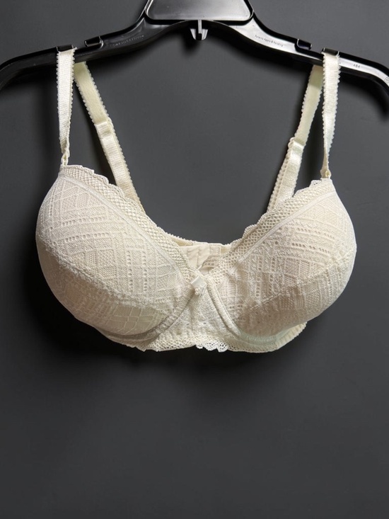 Other - Ivory Lace Underwire Bra 34F Feminine Textured Bra